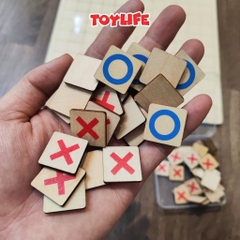 Bộ cờ caro bằng gỗ thông minh size lớn 30 cm cho bé cờ ca rô gỗ đồ chơi cờ xo trẻ em cờ caro mini TOYLIFE