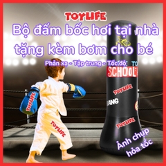 Đồ chơi đấm bốc điện tử theo nhạc kết nối bluetooth trẻ em đấm bốc theo nhạc gắn tường đấm boxing có nhạc và đèn TOYLIFE
