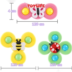 Set 3 con quay spinner đồ chơi cao cấp cho bé sơ sinh đồ chơi con quay spinner chong chóng quay vui nhộn TOYLIFE