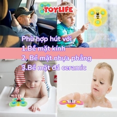 Set 3 con quay spinner đồ chơi cao cấp cho bé sơ sinh đồ chơi con quay spinner chong chóng quay vui nhộn TOYLIFE