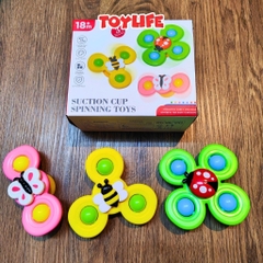 Set 3 con quay spinner đồ chơi cao cấp cho bé sơ sinh đồ chơi con quay spinner chong chóng quay vui nhộn TOYLIFE