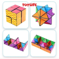 Rubik magic 3d rubik ma thuật thông minh cho bé rubic ma thuật magic cube khối lập phương biến hình TOYLIFE