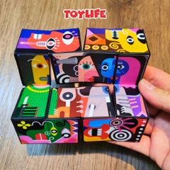 Rubik magic 3d rubik ma thuật thông minh cho bé rubic ma thuật magic cube khối lập phương biến hình TOYLIFE