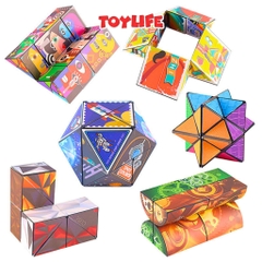 Rubik magic 3d rubik ma thuật thông minh cho bé rubic ma thuật magic cube khối lập phương biến hình TOYLIFE