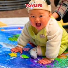 Thảm nước đệm nước mùa hè 100cm tặng kèm bơm cho bé nệm nước mát lạnh thảm đệm nước đại dương trẻ em TOYLIFE