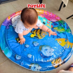 Thảm nước đệm nước mùa hè 100cm tặng kèm bơm cho bé nệm nước mát lạnh thảm đệm nước đại dương trẻ em TOYLIFE