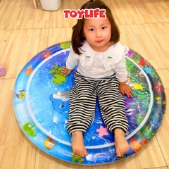 Thảm nước đệm nước mùa hè 100cm tặng kèm bơm cho bé nệm nước mát lạnh thảm đệm nước đại dương trẻ em TOYLIFE