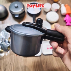 Bộ đồ chơi nấu ăn 36 món kèm bếp có nhạc và đèn cho bé đồ chơi nhà bếp mô phỏng nấu ăn trẻ em TOYLIFE