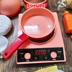 Bộ đồ chơi nấu ăn 36 món kèm bếp có nhạc và đèn cho bé đồ chơi nhà bếp mô phỏng nấu ăn trẻ em TOYLIFE