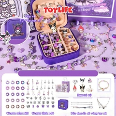 Bộ xâu vòng tay trang sức 66 chi tiết charm cao cấp cho bé đồ chơi vòng đeo tay đính cườm thủ công handmade DYI sáng tạo