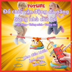 Đồ chơi vận động đa năng trong nhà hình chú ong cho bé máy tập thể dục bọ rùa nhảy cao ném vòng trẻ em TOYLIFE