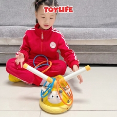 Đồ chơi vận động đa năng trong nhà hình chú ong cho bé máy tập thể dục bọ rùa nhảy cao ném vòng trẻ em TOYLIFE