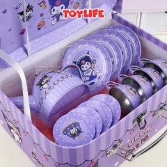 Đồ chơi vali tiệc trà bánh kuromi 36 chi tiết cao cấp cho bé bộ đồ chơi trà chiều trẻ em TOYLIFE