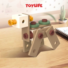Bộ đồ chơi kỹ sư lắp ráp DIY kèm khoan điện thế hệ mới đồ chơi kỹ thuật vặn ốc vít hộp dụng cụ sửa chữa tháo lắp TOYLIFE