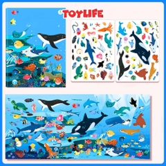 Đồ chơi tranh dán nam châm từ tính theo chủ đề thông minh cho bé bộ bóc dán sticker nam châm công trường cứu hộ