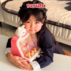 Đồ chơi máy bắn bóng rổ thế hệ mới tính điểm cho bé máy ném bóng rổ tặng kèm xu máy chơi bóng rổ có đèn nhạc TOYLIFE