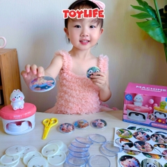 Đồ chơi máy làm huy hiệu thủ công DIY sáng tạo cho bé máy ép tự làm huy hiệu handmade quà tặng trẻ em TOYLIFE