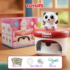 Đồ chơi máy làm huy hiệu thủ công DIY sáng tạo cho bé máy ép tự làm huy hiệu handmade quà tặng trẻ em TOYLIFE
