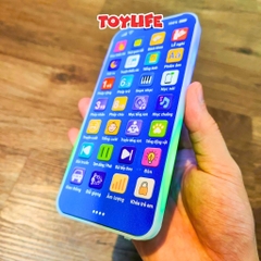 Đồ chơi điện thoại thông minh tiếng việt có đèn nhạc tặng kèm sạc cho bé điện thoại di động mô hình giáo dục TOYLIFE