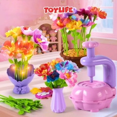 Đồ chơi máy làm hoa handmade DIY thế hệ mới cho bé máy tự làm bông hoa thủ công quà tặng trang trí trẻ em TOYLIFE