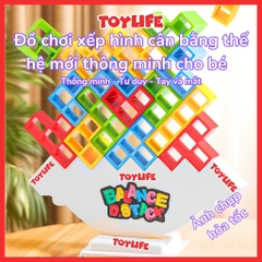 Đồ chơi xếp hình cân bằng thế hệ mới thông minh cho bé xếp hình thăng bằng trò chơi xếp chồng cân bằng TOYLIFE