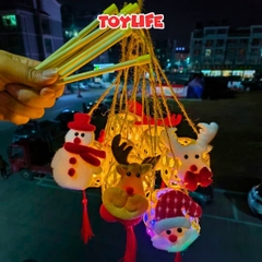 Đèn lồng phát sáng mini cầm tay ngộ nghĩnh cho bé đèn lồng trung thu đèn lồng giáng sinh DIY trẻ em TOYLIFE
