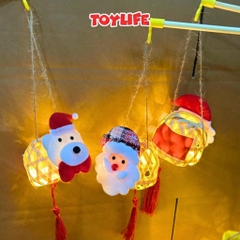Đèn lồng phát sáng mini cầm tay ngộ nghĩnh cho bé đèn lồng trung thu đèn lồng giáng sinh DIY trẻ em TOYLIFE