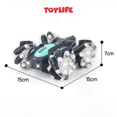Đồ chơi xe tăng điều khiển từ xa bắn đạn nở xe tank điều khiển bắn bom nước kèm nhạc đèn xe bốn bánh xoay 360 độ TOYLIFE