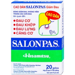 Salonpas Mới H10 bé x 20 miếng K600H
