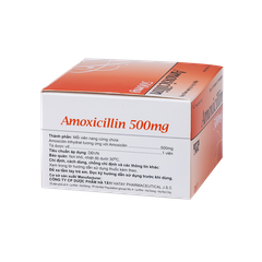 amoxicillin 500 hà tây hộp 10 vỉ