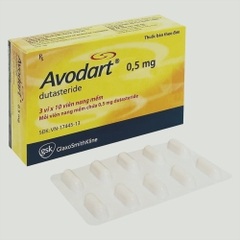 Avodart (Dutasteride) 0,5mg H3vỉ x 10v nang mềm Ba Lan
