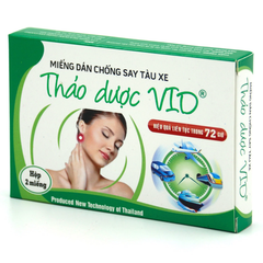 Dán say xe thảo dược VIO H to/12h bé/H2 miếng