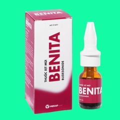 Thuốc xịt mũi Benita (Budesonid 64mcg) Lọ 120 liều xịt Merap