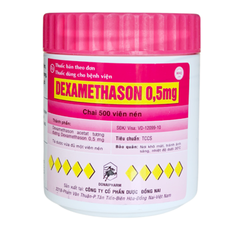 Dexamethason 0.5mg lọ 500v ngọt ĐN