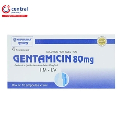 Gentamicin 80mg/H 10 ống/2ml Hải Dương
