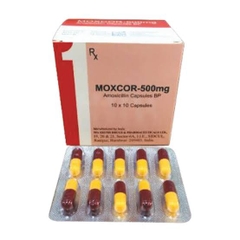 Moxcor 500 (amoxicillin ) ấn độ hộp 10 vỉ