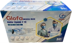 Khẩu trang y tế 4 lớp trắng Glofa H/50c