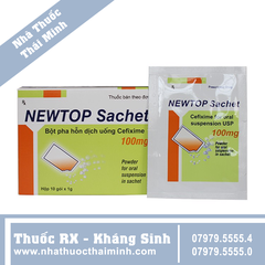 Newtop (cefixim 100g) H/10gói  ấn