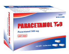 Paracetamol 500mg H/10vỉ x 10viên TW3