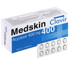 Medskin acyclovir 400mg H6vỉ x 10v HG