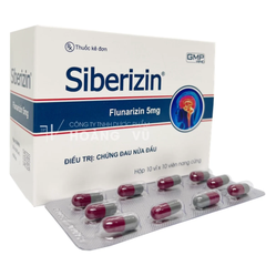 Siberizin - Flunarizin 5mg H100 viên nang Sao Kim