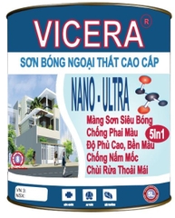 Sơn bóng ngoại thất cao cấp Vicera