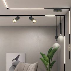 Đèn thanh chiếu điểm gập - ray nam châm - 12W