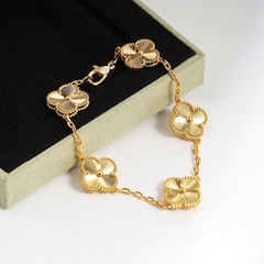 Clover Bracelet - Plain Gold