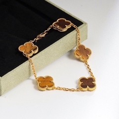 Clover Bracelet - Brown