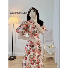 *Áo dài cách tân tay phồng mới nhất - Áo dài Đan Linh