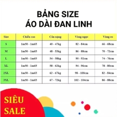 Áo dài trơn cổ vuông tay bồng đính hoa trên ngực trẻ trung - Áo Dài Đan Linh