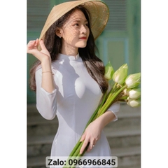 Áo dài trắng, áo dài đồng phục học sinh- Áo Dài Đan Linh