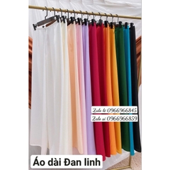 Áo dài von tơ cổ xếp xinh - Áo Dài Đan Linh