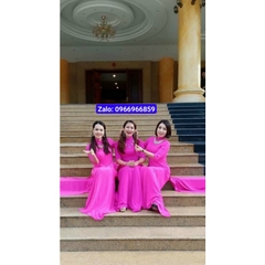 Áo dài màu hồng sen_Áo Dài Đan Linh